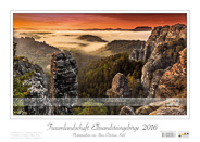 Traumlandschaft Elbsandstein 2016 Saechsische-Schweiz Rathen Morgenstimmung über dem Raaber Kessel