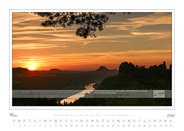 Kalender Traumlandschaft-Elbsandstein 2016 Saechsische Schweiz Abendstimmung im Elbtal, Maerz
