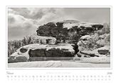 Kalender Traumlandschaft Elbsandstein Boehmische Schweiz 2016 Tyssaer Waende Steinpilz, Februar