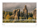 Kalender Traumlandschaft Elbsandsteingebirge 2016, Saechsische Schweiz, Am Schrammtor, November